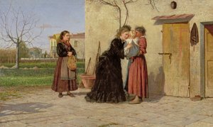 Visiting the Wet-Nurse by Silvestro Lega